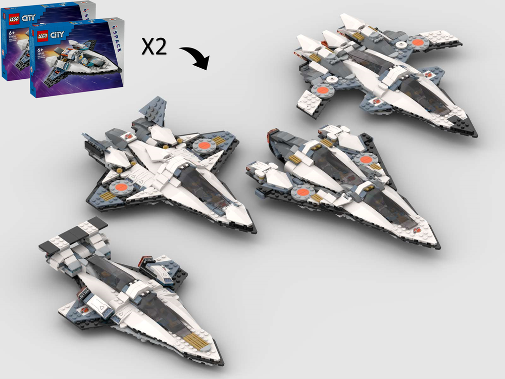 Lego 4-in-1 Alternate Builds Bundle - 2 x 60430 Interstellar Spaceship
