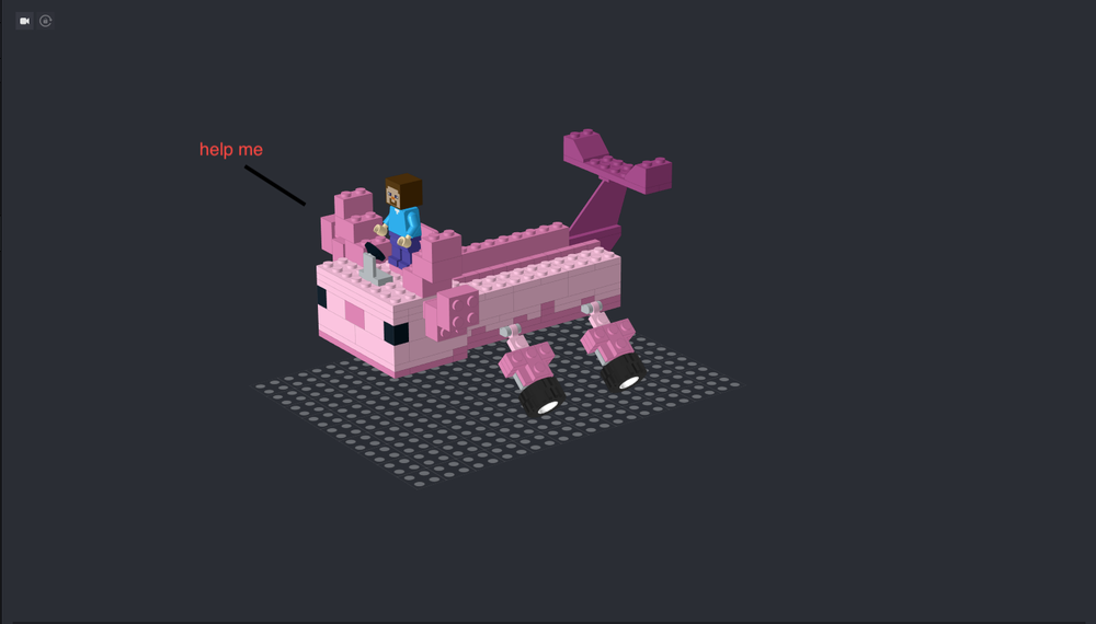 Lego Axolotl Race Car