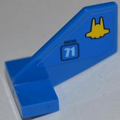 Lego Tail Shuttle, Small with Interceptor Shuttle Outline, 'NNENN' and '71' Pattern on Both Sides (Stickers) - Set 7066