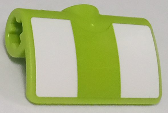 Lego Technic, Panel Curved 2 x 3 x 1 with White Stripes Pattern (Sticker) - Set 42138