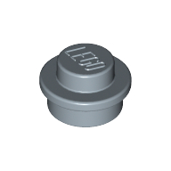 Lego Plate Round 1 x 1 with Solid Stud / Sand Blue