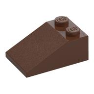 Lego Brick Sloped 33° 3 x 2 / Brown
