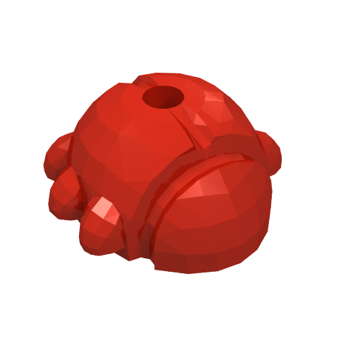 Lego Insect, Outdoor Accessory Kit, Beetle / Ladybug with Stud Holder / Red