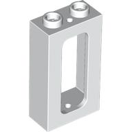 Lego Window 1 x 2 x 3 Train with Inside Stud Holder / White