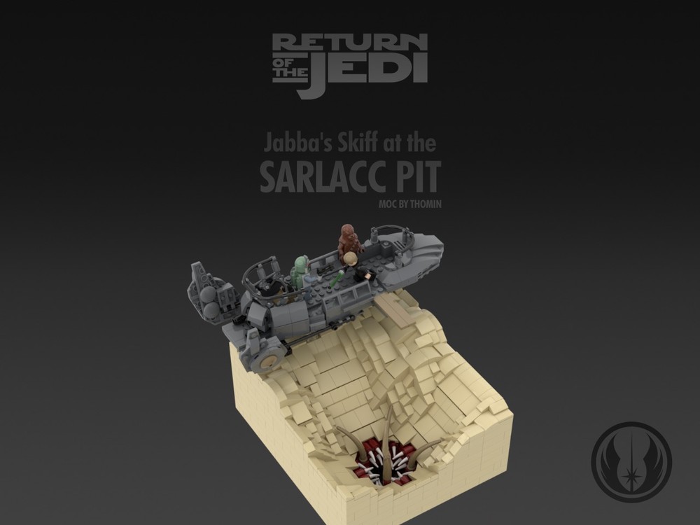 Lego Jabba's Skiff at the Sarlacc Pit