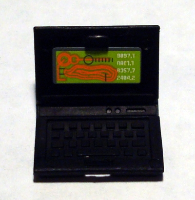 Lego Minifigure, Utensil Computer Laptop with Mine Map Screen Pattern (Sticker) - Set 8961