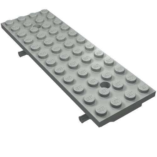 Lego Vehicle Base 4 x 12 x 1 2/3 / Light Gray