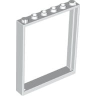Lego Door Frame 1 x 6 x 6 / White