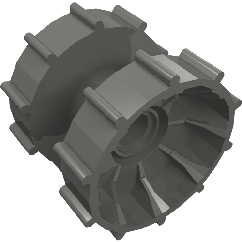 Lego Technic Tread Hub / Dark Bluish Gray