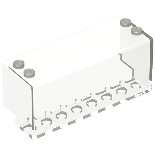 Lego Box 8 x 3 x 3 HO Car Showcase / Trans-Clear