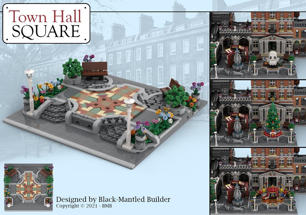 Lego Town Hall Square