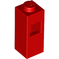 Lego Brick Special 1 x 1 x 2 with Extra Tube Side [Piece of Resistance] / Red