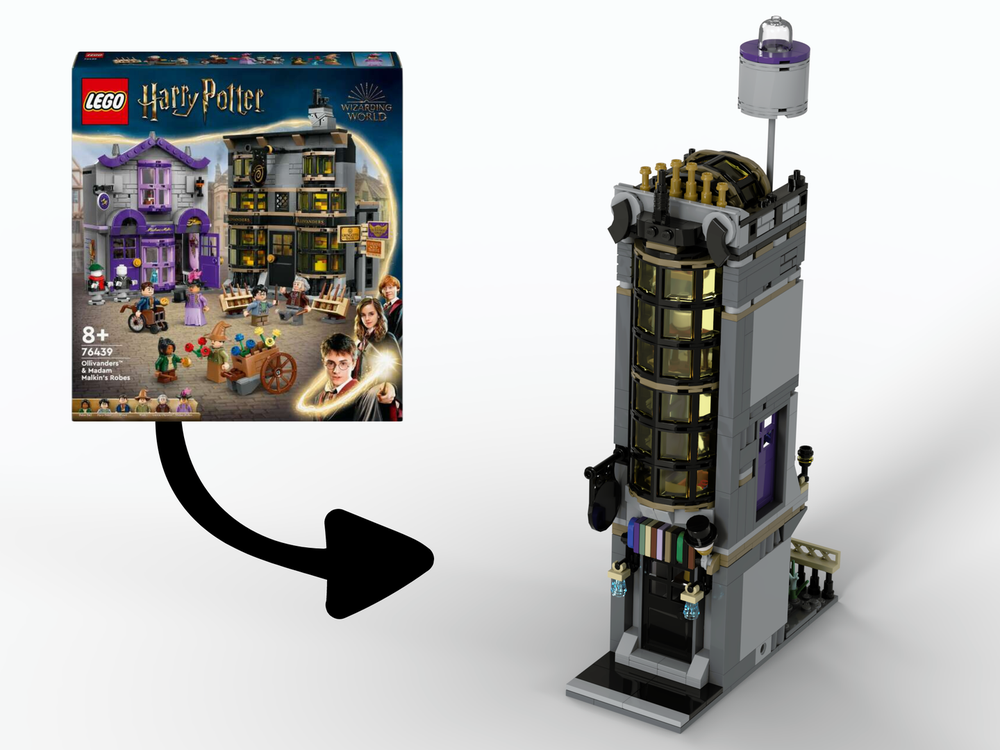 Lego Antique Shop Modular 8 stud wide - Alternate build of 76439 set