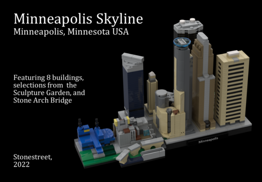 Lego Minneapolis Skyline