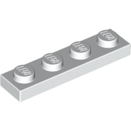 Lego Plate 1 x 4 / White