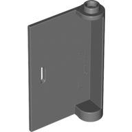 Lego Door 1 x 3 x 4 Left - Open Between Top and Bottom Hinge / Dark Bluish Gray