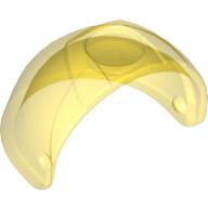 Lego Headwear Accessory Visor [Large with Trapezoid Top] / Trans-Yellow