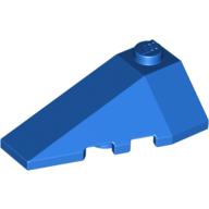 Lego Brick Wedged, Sloped 4 x 2 Triple Left / Blue