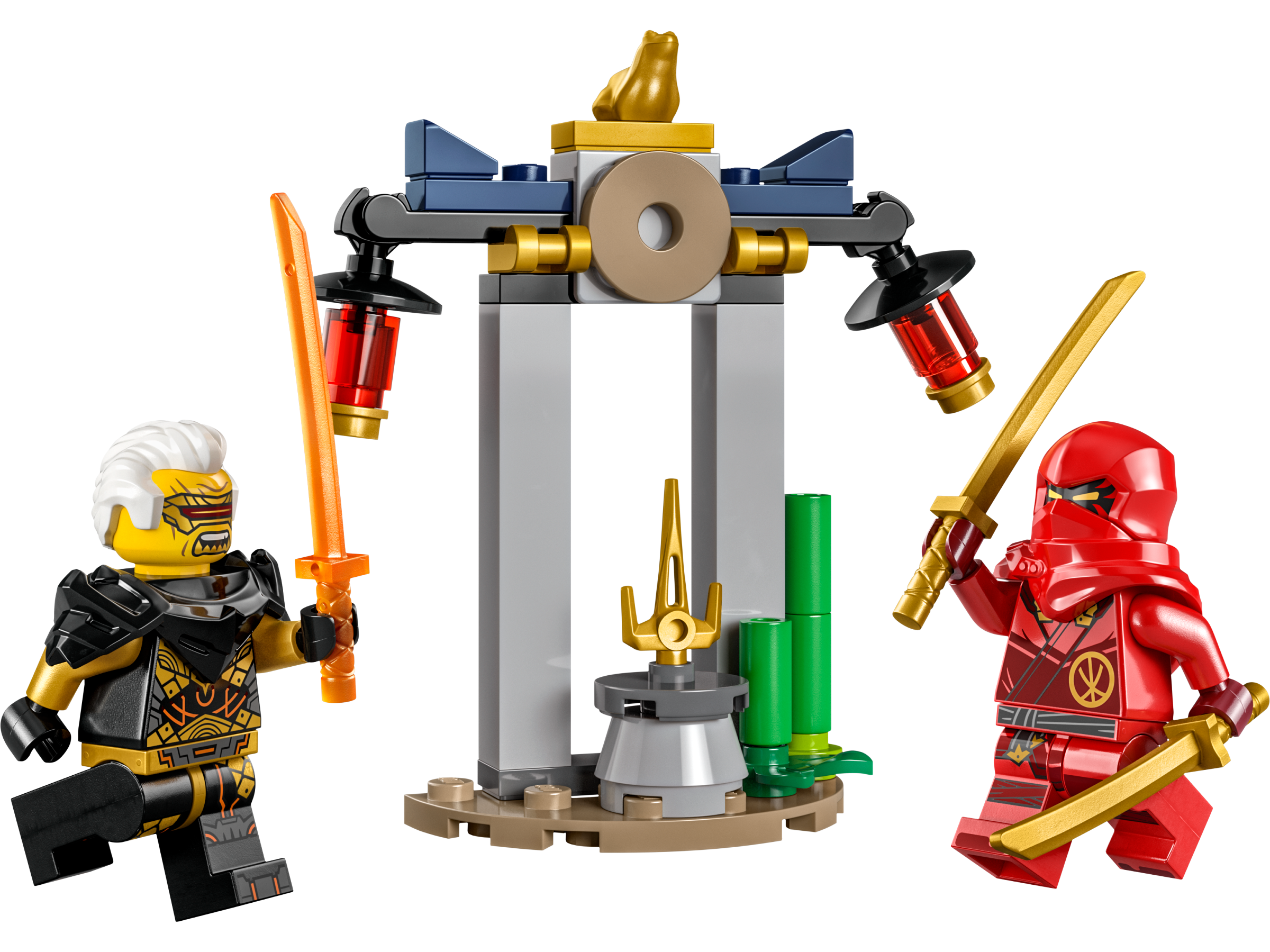 Lego Kai and Rapton's Temple Battle