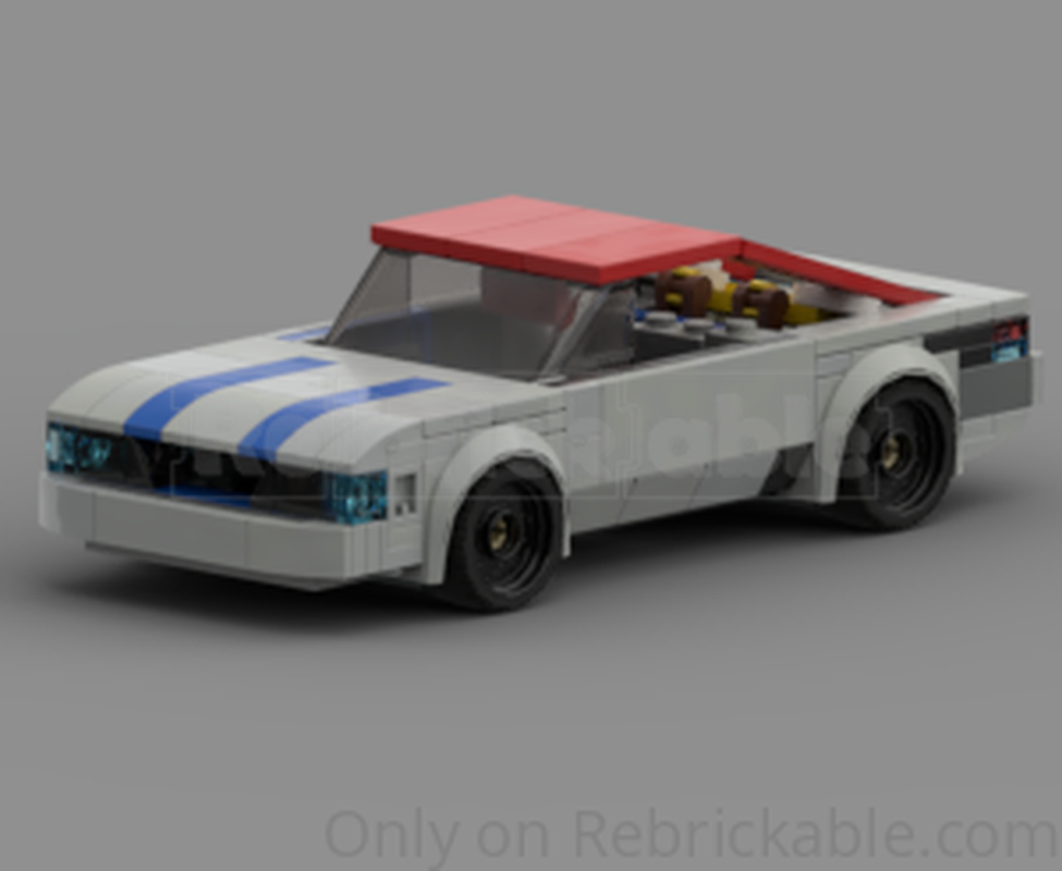 Lego [FREE] instructions 76917 alternative 1993 foxbody mustang hatchback LX
