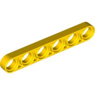 Lego Technic Beam 1 x 6 Thin / Yellow