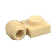 Lego Plate Special 1 x 1 with Clip Light, Bar Hole [Thick Ring] / Tan