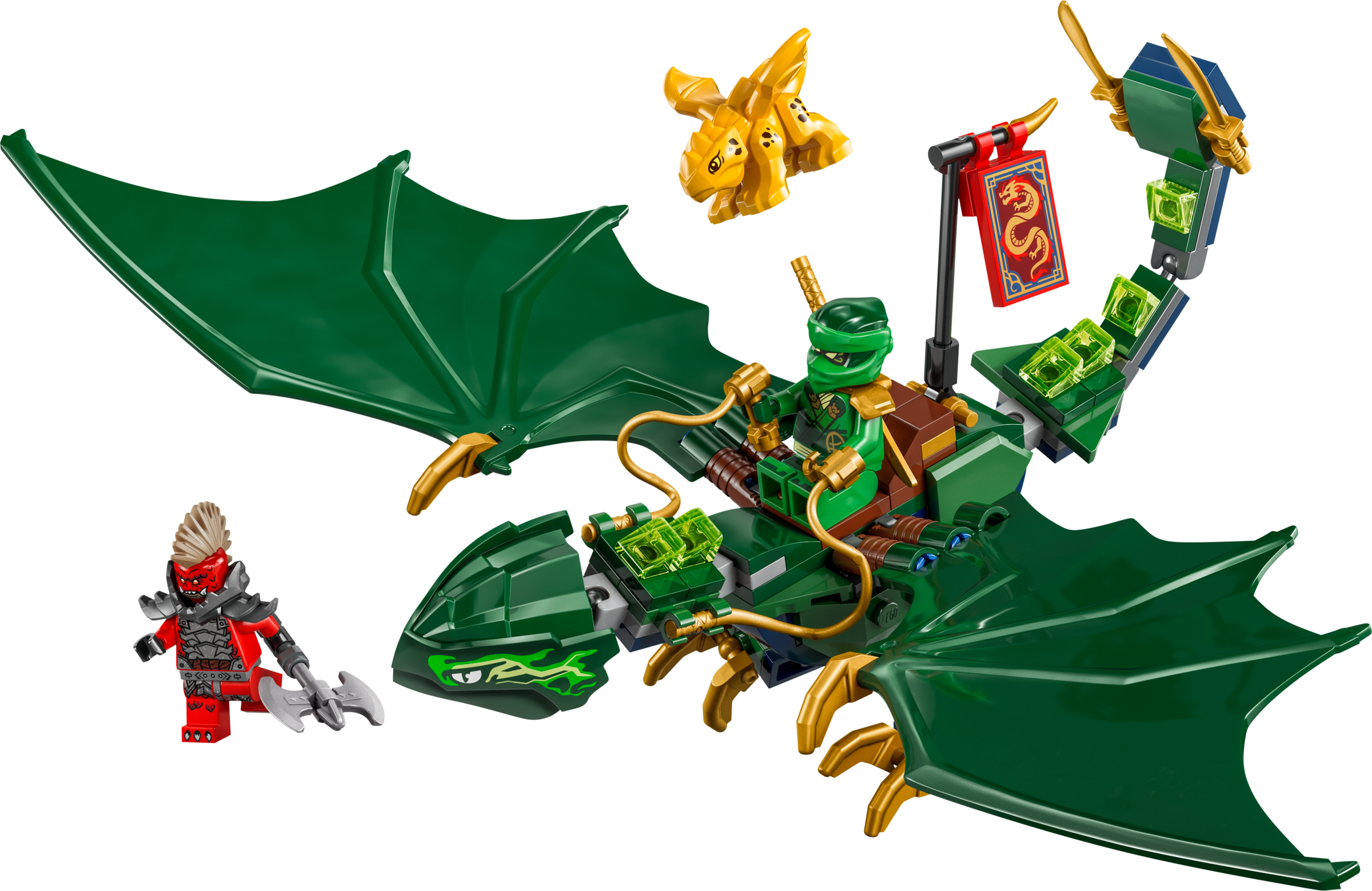 Lego Lloyd's Green Forest Dragon
