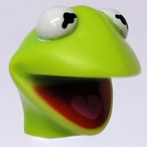 Lego Minifig Head Special (Kermit) / Lime