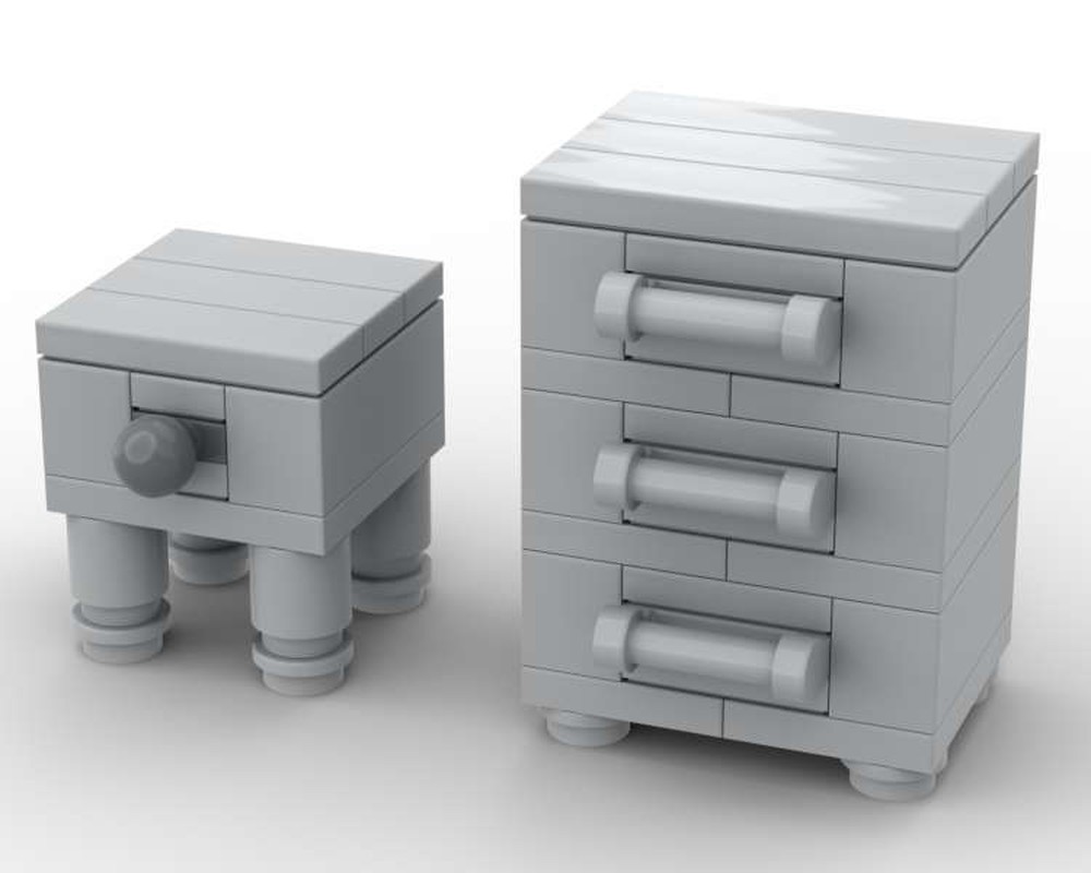 Lego Dresser and End Table