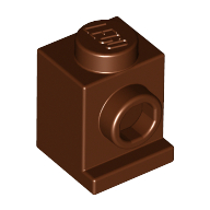 Lego Brick Special 1 x 1 with Headlight / Reddish Brown