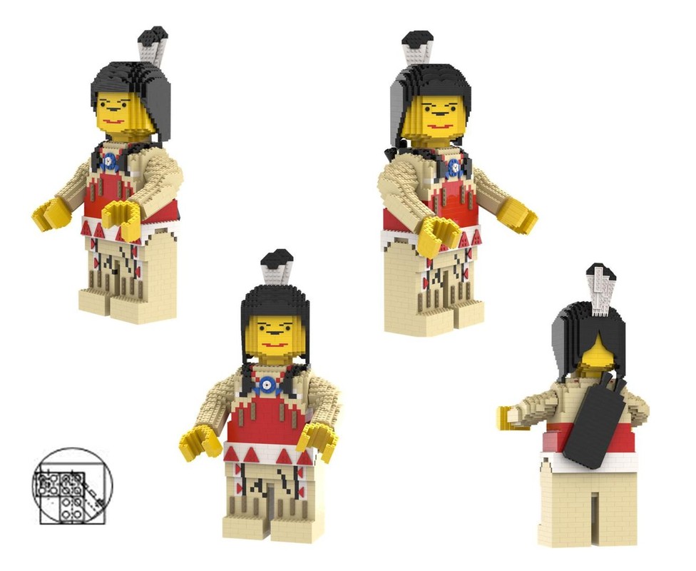 Lego Maxi Figure Red Indians with quiver