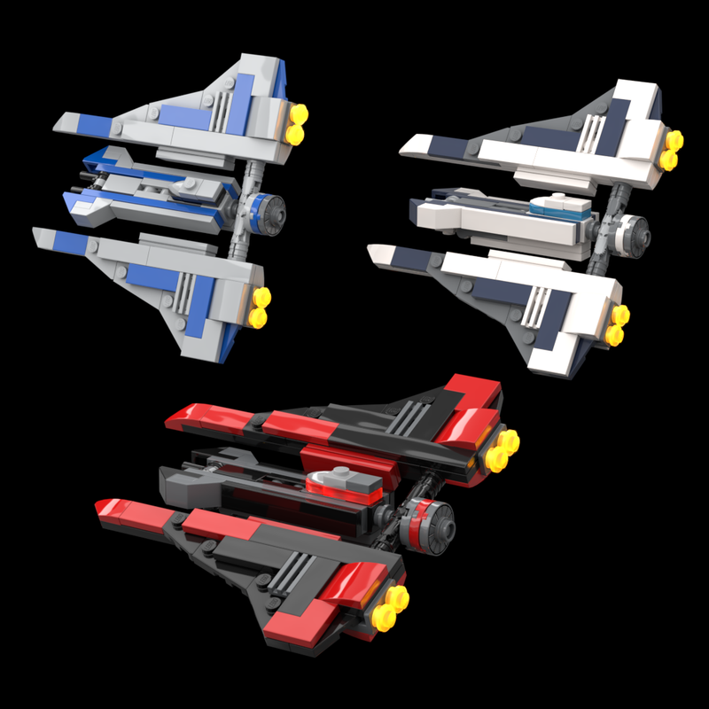 Lego Mandalorian Gauntlet Starfighter - 1 : 450 Scale - Micro Fleet