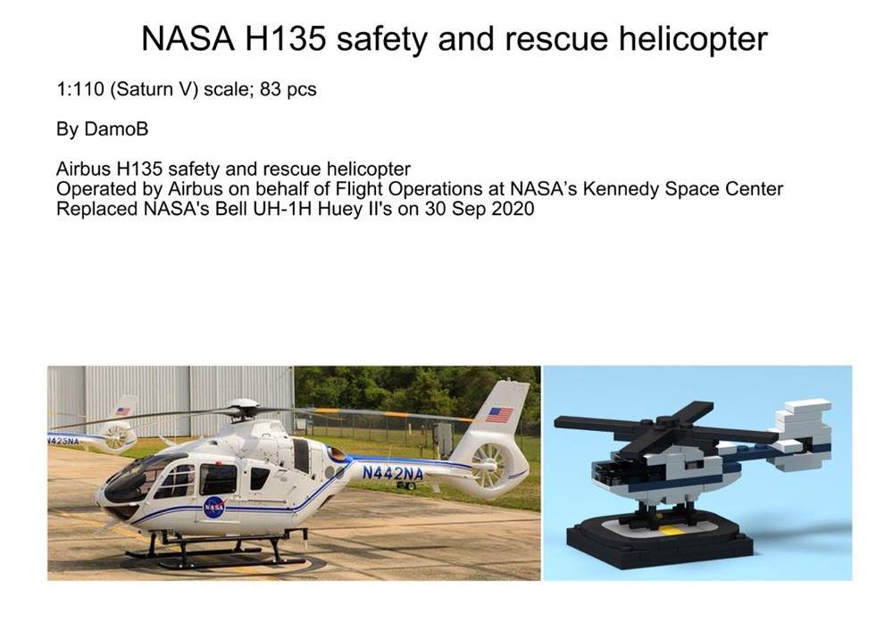 Lego DamoB's NASA Airbus H135