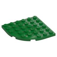 Lego Plate Round Corner 6 x 6 / Green
