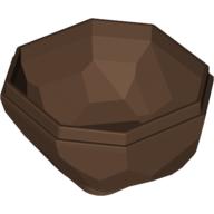Lego Rock Boulder, Bottom / Brown