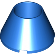 Lego Cone 4 x 4 x 2 Hollow No Studs / Blue
