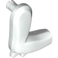 Lego Animal Body Part, Dinosaur, Arm, Right, with Elbow Spikes / White