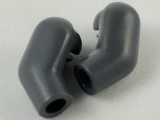 Lego Arm, (Matching Left and Right) Pair / Dark Bluish Gray