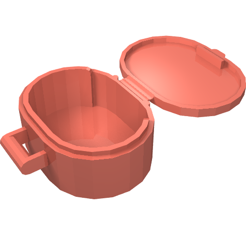 Lego Belville / Scala, Bag / Case, Oval / Salmon