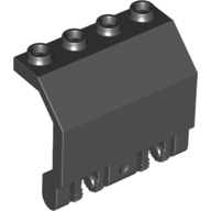 Lego Hinge Panel 2 x 4 x 3 1/3 Locking Dual 2 Fingers / Black