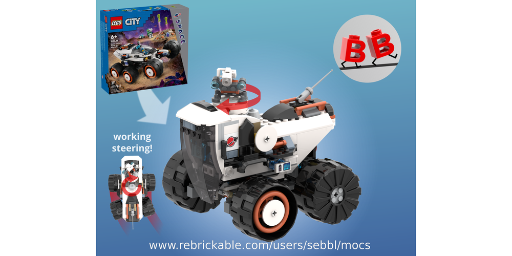 Lego 60431: Technic Functions! - Space Rover with Steering & Rotating Camera
