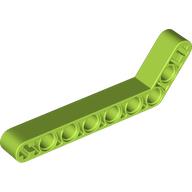 Lego Technic Beam 1 x 9 Bent (7 - 3) Thick / Lime