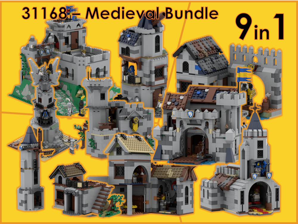 Lego 31168 - 9in1 Medieval Builinding Bundle