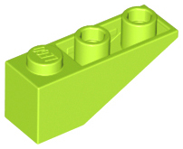 Lego Slope, Inverted 33 3 x 1 / Lime