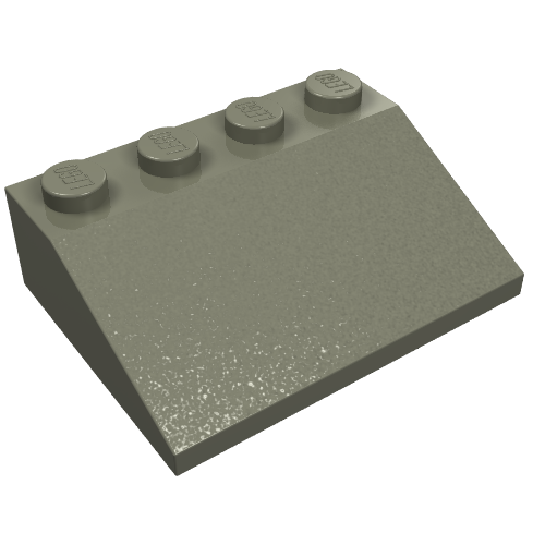 Lego Brick Sloped 33° 3 x 4 / Dark Gray