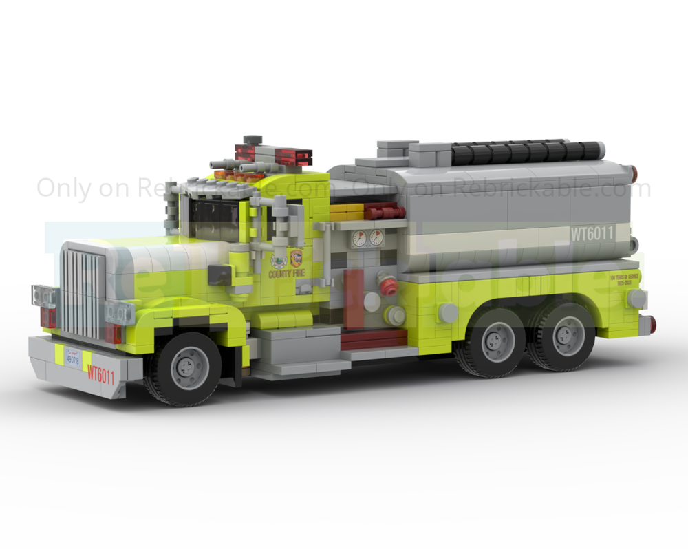 Lego 1985 Peterbilt 359 South Lake County FPD Tender 6011