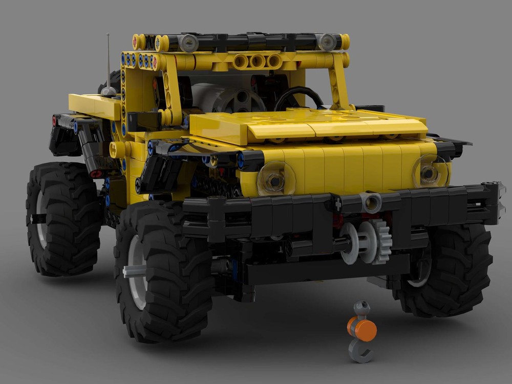 Lego 42122 Jeep Wrangler RC Modification (second version)