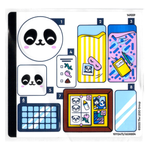 Lego Sticker Sheet for Set 42648-1