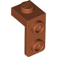 Lego Bracket 1 x 1 - 1 x 2 / Dark Orange