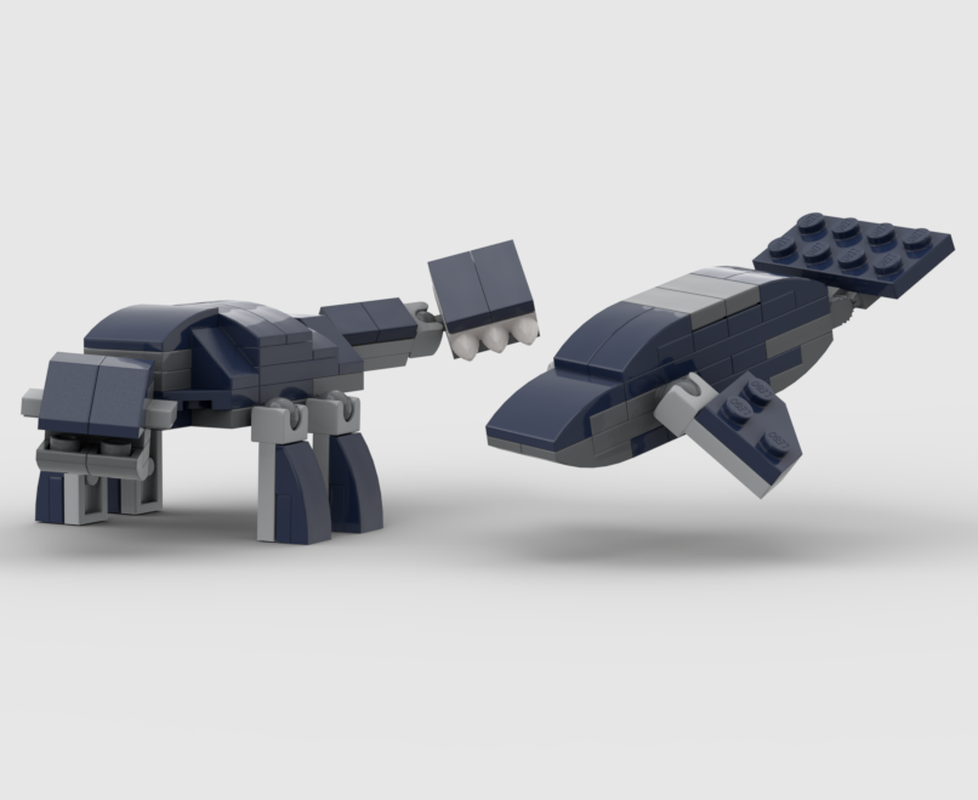 Lego Ankylosaurus & Bluewhale